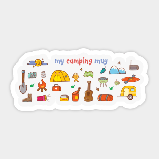 My Camping Mug Sticker